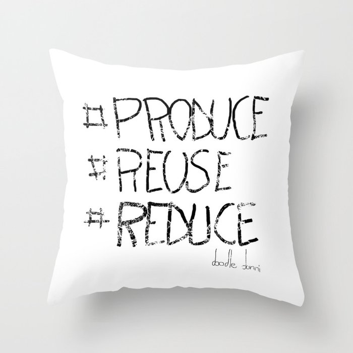 PRR-Doodle Donni  Throw Pillow