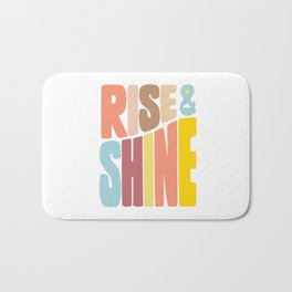 Rise & Shine Bath Mat |  , Graphicdesign, Morning, Grad, Breakfast, Summer, Earthycolors, Shine, Curated, Ampersand 