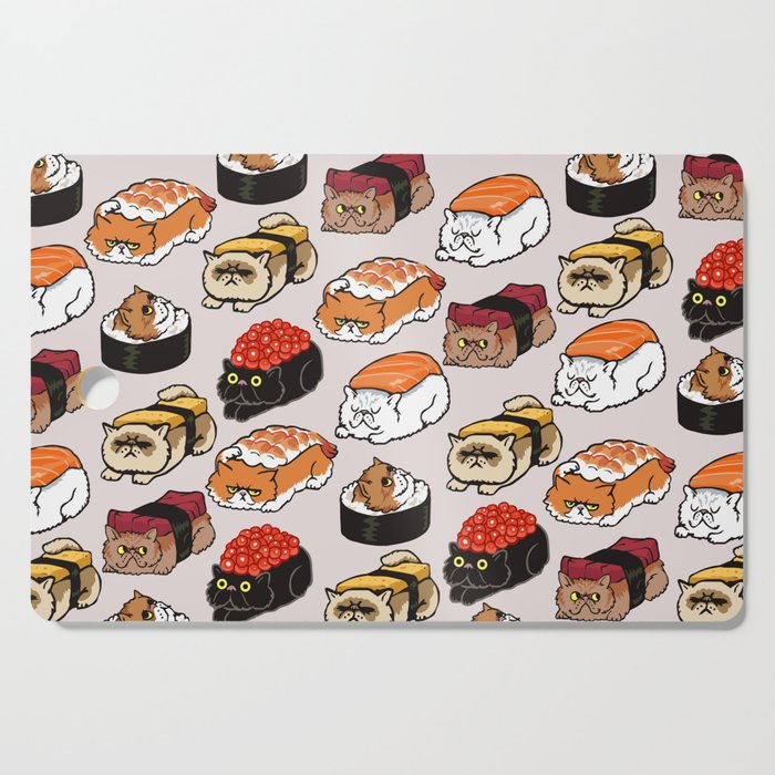 Sushi Persian Cat Cutting Board