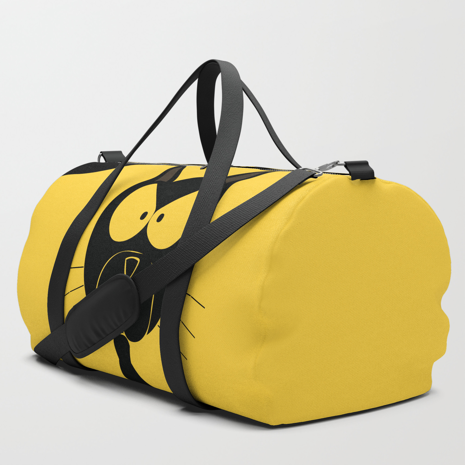 cat print duffle bag