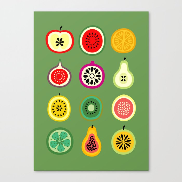Banca de Frutas Canvas Print