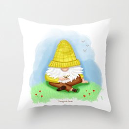 Honeycomb Gnome Throw Pillow