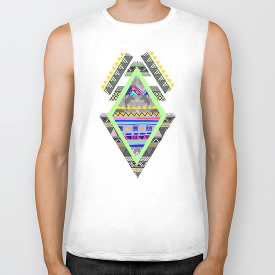 CELADON & HANSA YELLOW Biker Tank