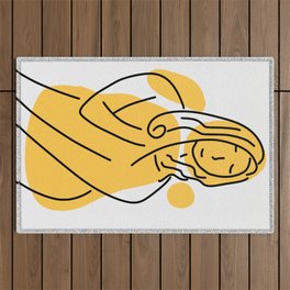 Nude in Line Outdoor Rug