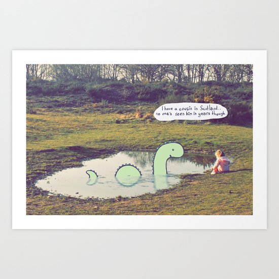 Nessie's Cousin Art Print