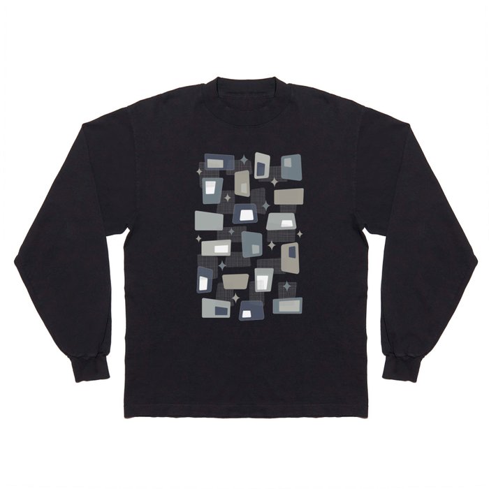 Atomic Age - Mid Century Modern Blocks Long Sleeve T Shirt