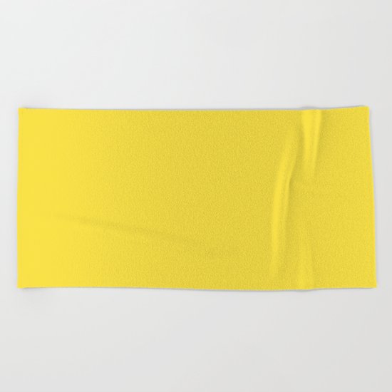 Daffodil (Yellow) Color Beach Towel