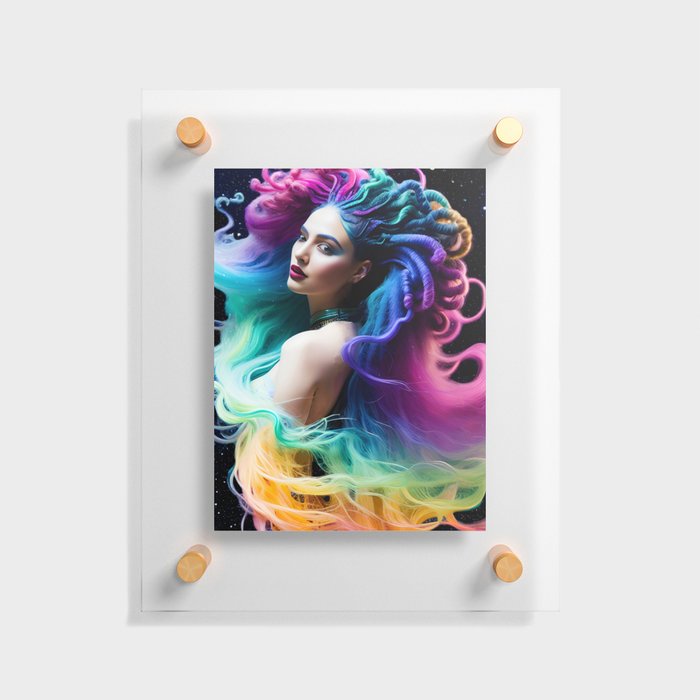 Cosmic Goddess  Floating Acrylic Print