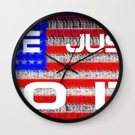 Vote Just Do It Wall Clock