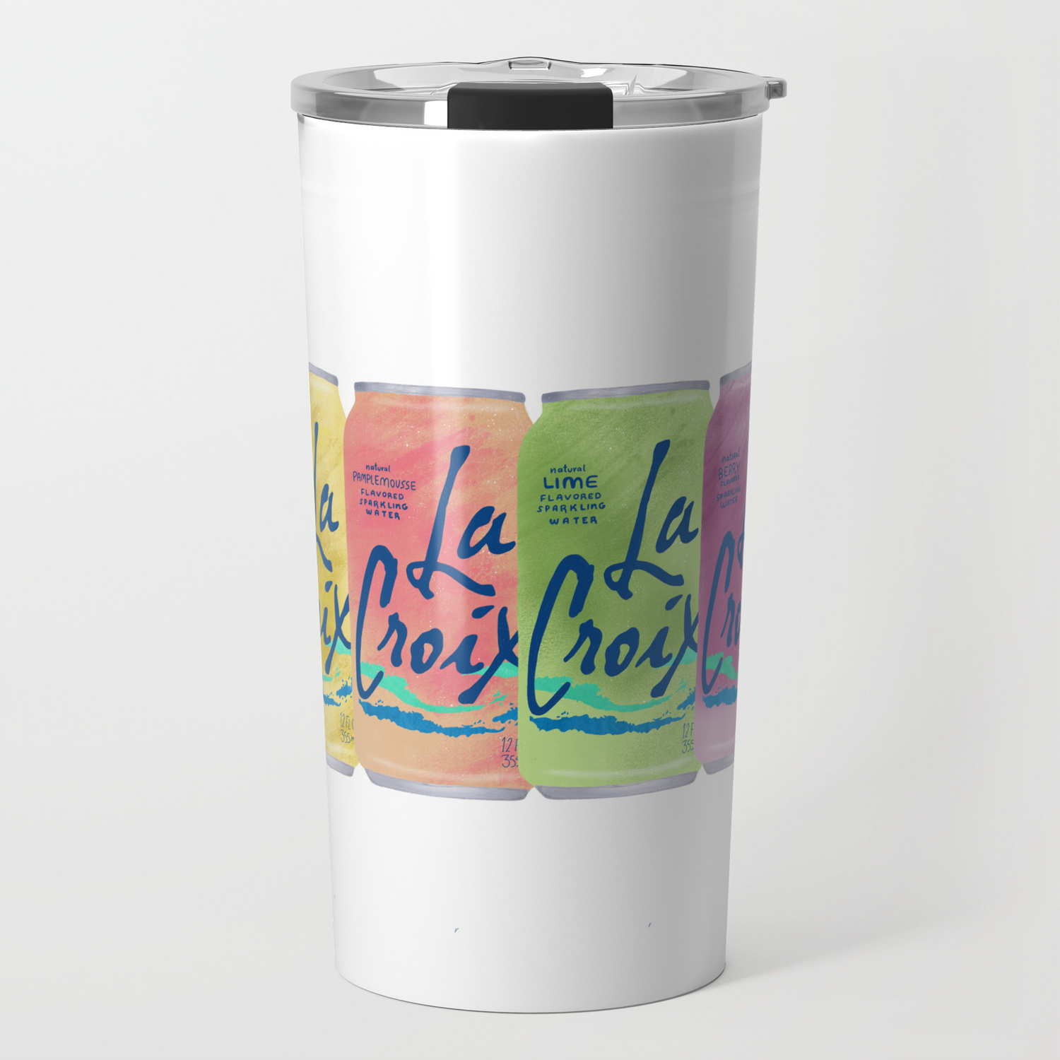 La Croix Illustration Travel Mug By Lindsey Kay Co Society6