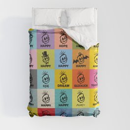 DECADE - 10 Years of HAPPY Duvet Cover