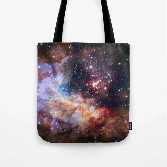 NASA Unveils Celestial Fireworks as Official Hubble 25th Anniversary Image Tote Bag
