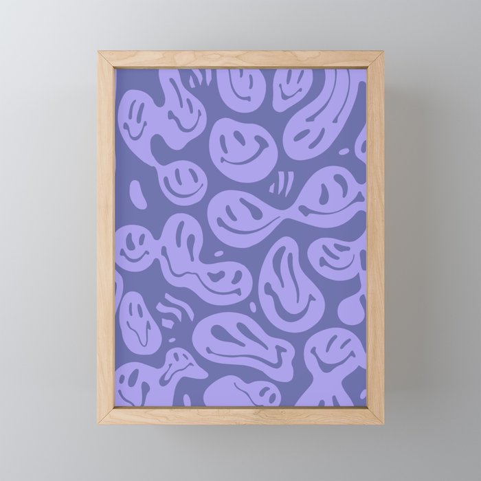 Very Peri Melted Happiness Framed Mini Art Print