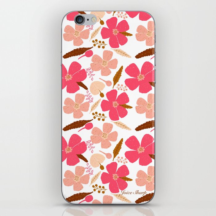 Flowers in June Pink iPhone Skin