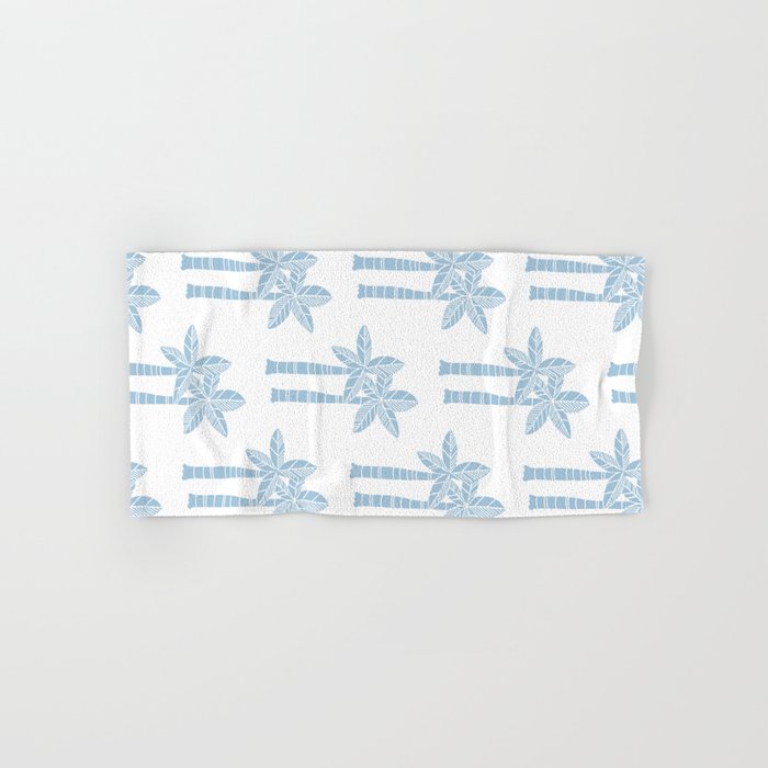 pale blue towels