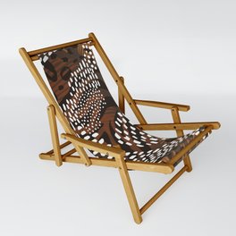 Abstract Animal Print  Sling Chair