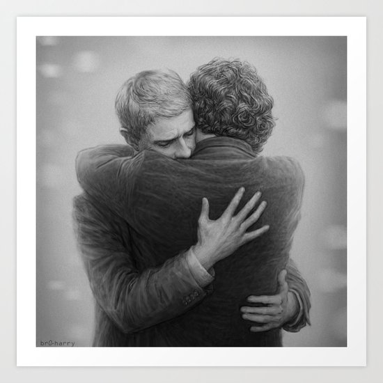 John and Sherlock Art Print