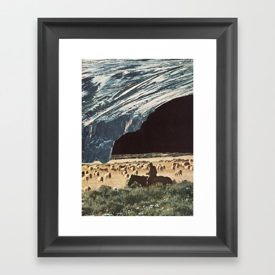 the last herd Framed Art Print