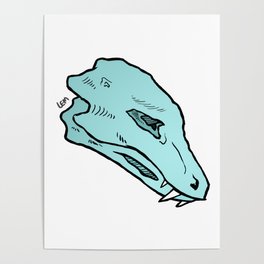 Dragon Skull Poster