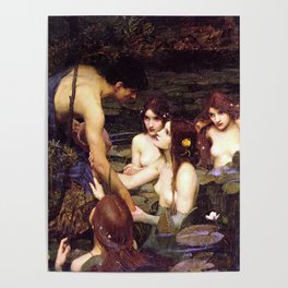 John William Waterhouse - Hylas and the Nymphs - 1896 Poster