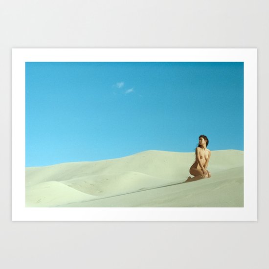 in the still sands of leave Art Print