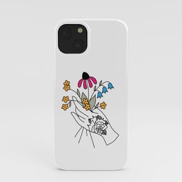 Hand With Flowers iPhone Case