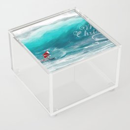 Santa Claus Surf Acrylic Box