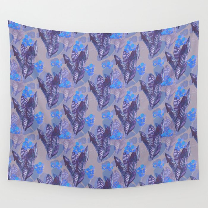 Blue & Purple Tropics Wall Tapestry