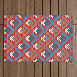 Bright geometric winter collection Outdoor Rug