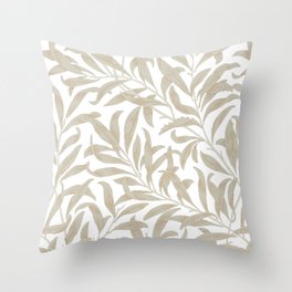 Delicate Leaf Pattern Throw Pillow