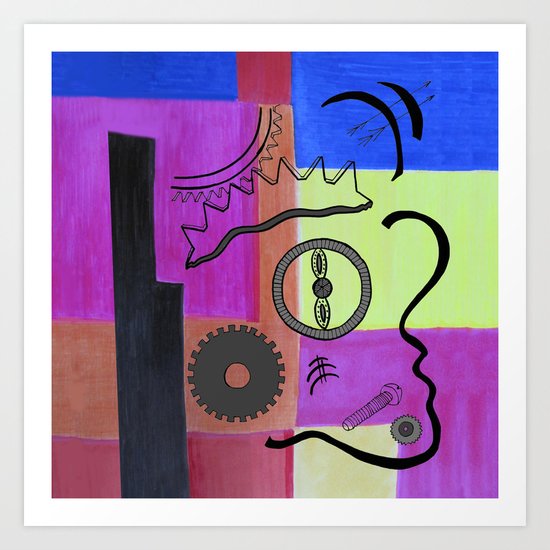 avant-garde still life Art Print