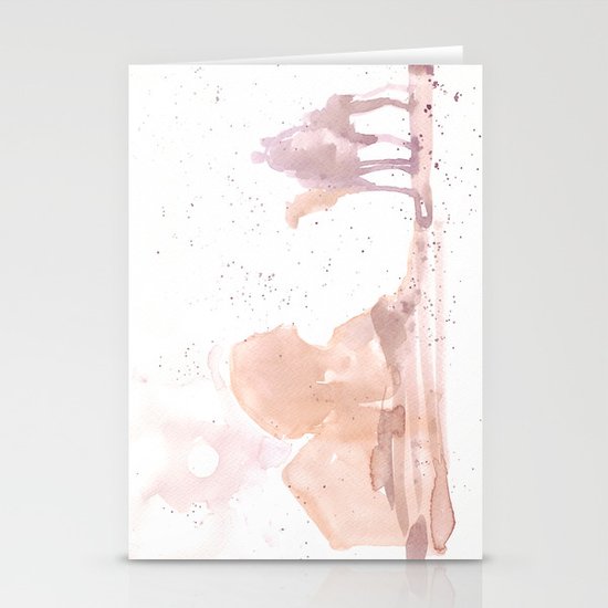 Watercolor landscape illustration_Egypt Stationery Cards