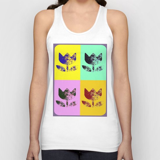 Multi Flower Unisex Tank Top