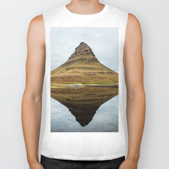 Mountain reflect Biker Tank