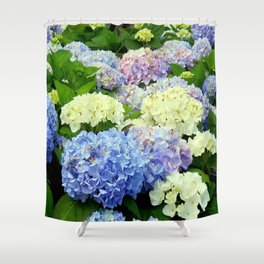 Hydrangea Flowers Mix Shower Curtain