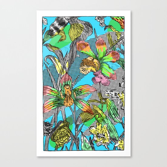 psychedelic garden Canvas Print