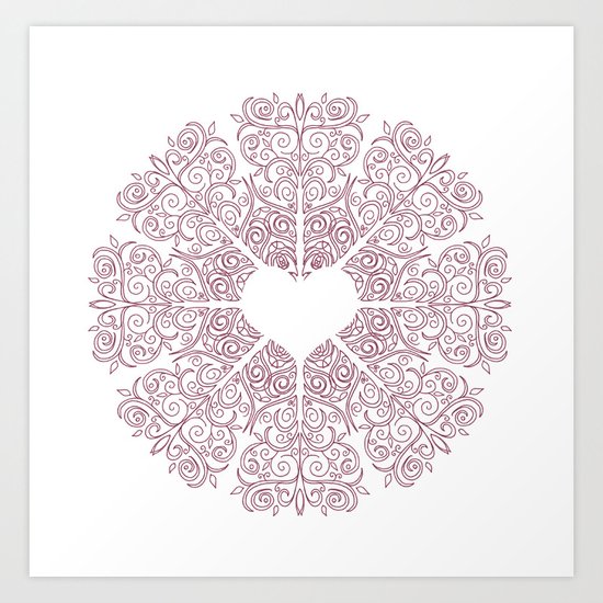 Love Lace Art Print
