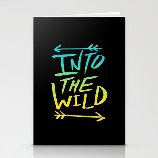 Into The Wild: Typography Stationery Cards