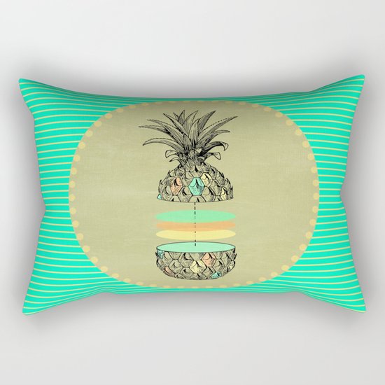 Sliced pineapple Rectangular Pillow