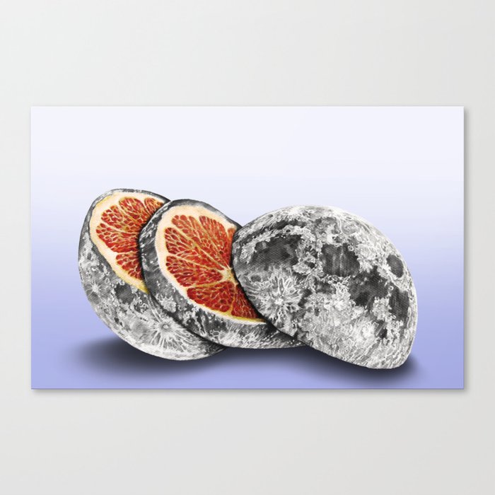 In which there is a mandarin in the moon Canvas Print
