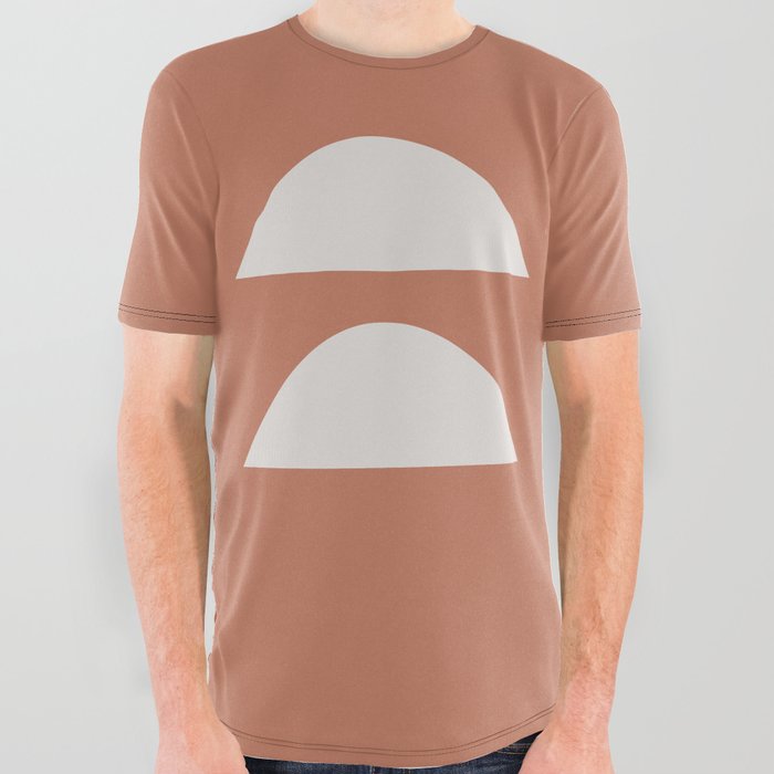 Wonky Arches | Terracotta All Over Graphic Tee