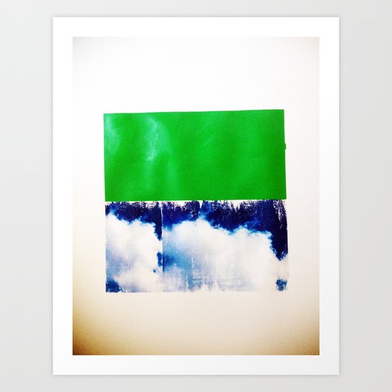 SKY/GRN Art Print