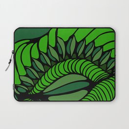 Shell in Abstract Green Laptop Sleeve