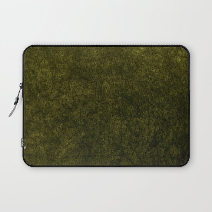 olive green velvet Laptop Sleeve