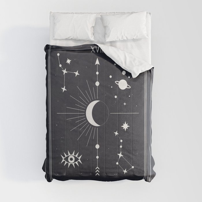 The Moon or La Lune Tarot Comforter