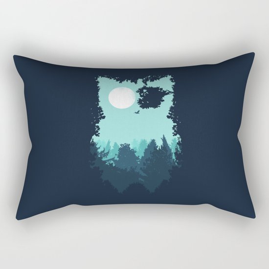 Winter Owl Rectangular Pillow