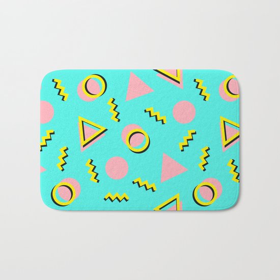 Memphis pattern 61 Bath Mat