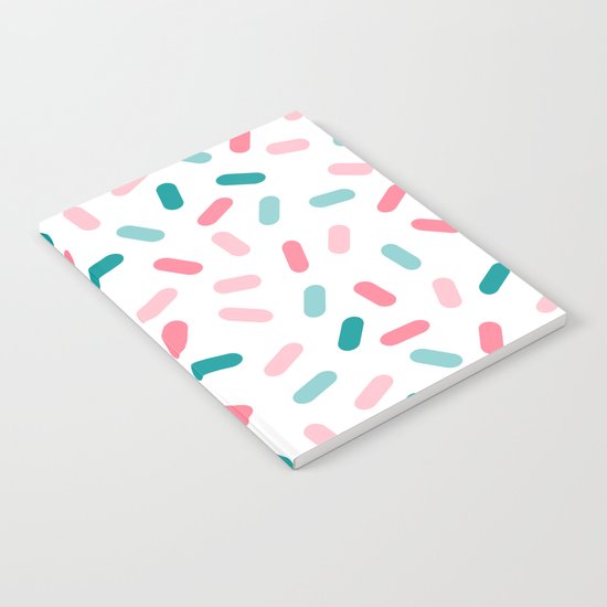 Head Rush - memphis throwback hipster style dot pill 1980s neon pastel palm springs socal surfer Notebook