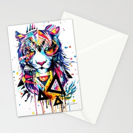 Abstract Tiger Stationery Cards