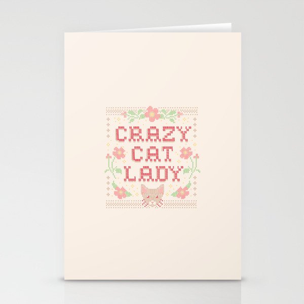 Crazy Cat Lady Stationery Cards
